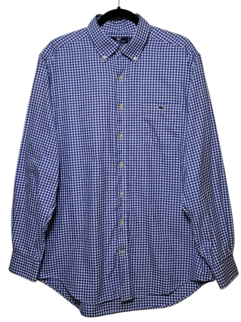 Vineyard Vines Mens Gingham Check Button Down Shirt Slim Fit Long Sleeve Large